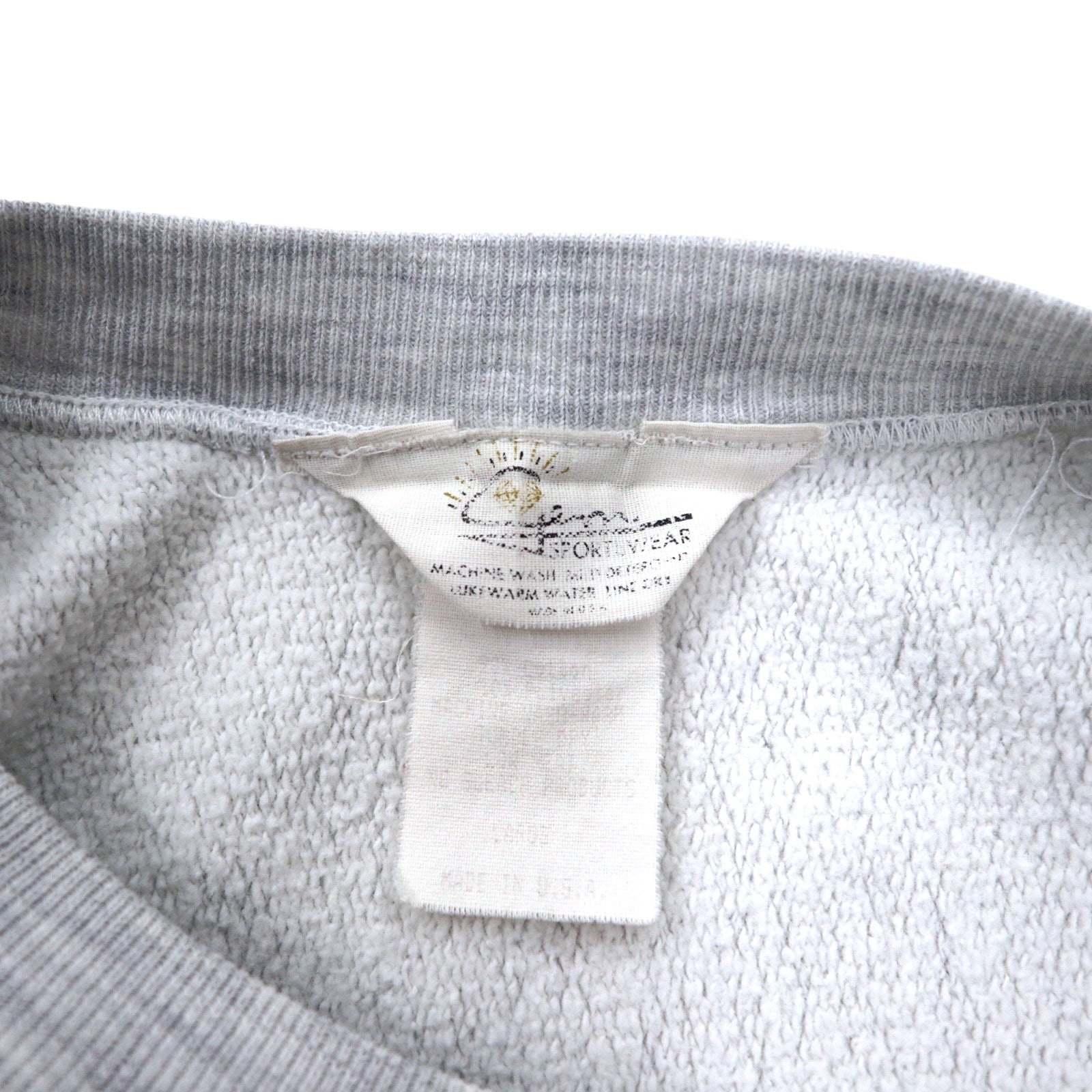 Felpa USA Gem SPORTSWEAR anni '90 Reverse Weave, taglia L, grigia, stampa POWERS CATHOLIC in cotone
