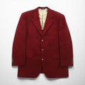 CHAPS RALPH LAUREN 90年代 日本製 ツイード 3B テーラードジャケット M ボルドー ウール アルパカ混