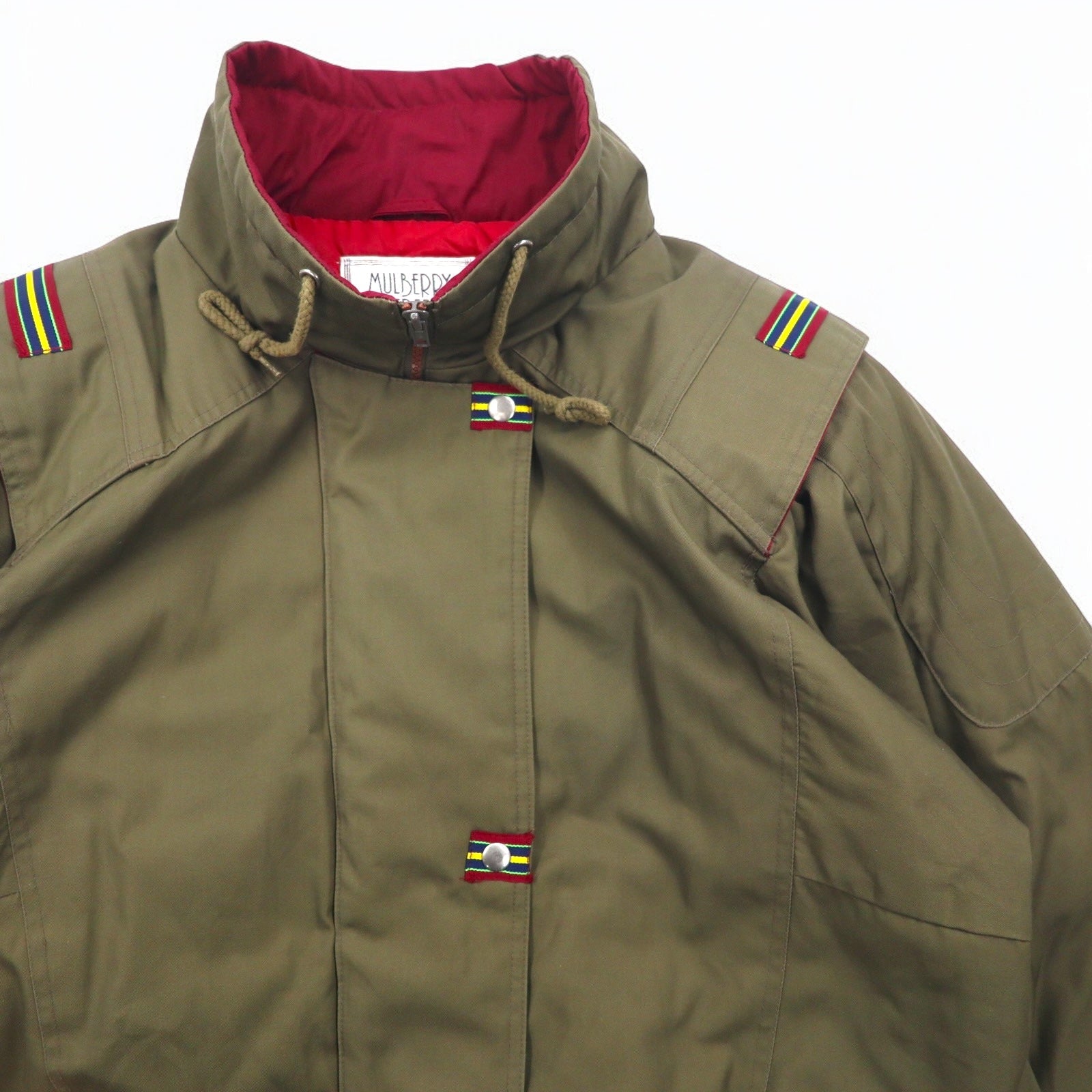 Cappotto militare imbottito anni '90, Field Coat, Parka, Taglia unica, Kaki, Fodera trapuntata, MULBERRY STREET
