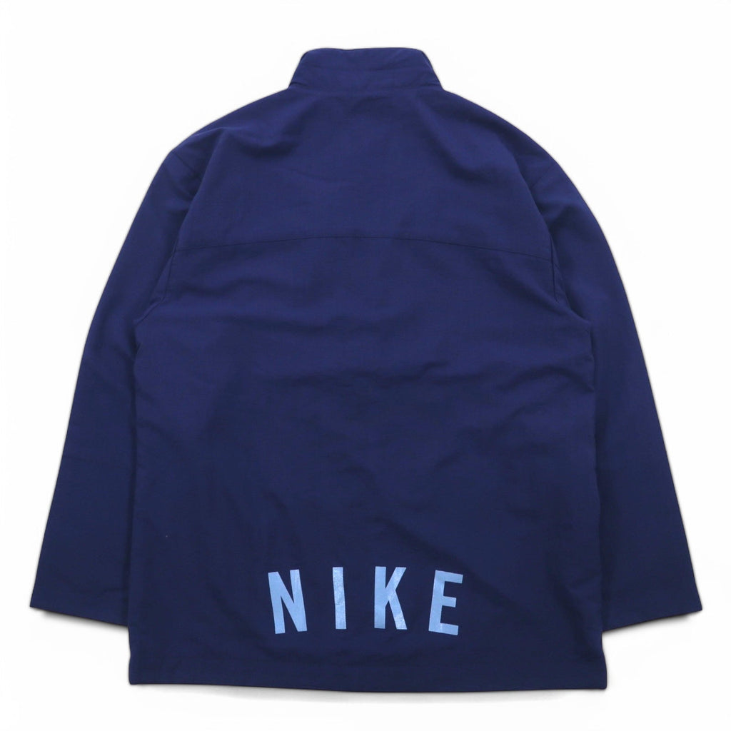 NIKE anni '90 Giacca in nylon Giacca da pista Tuta Taglia M Blu navy Etichetta nera Nuovo con etichette