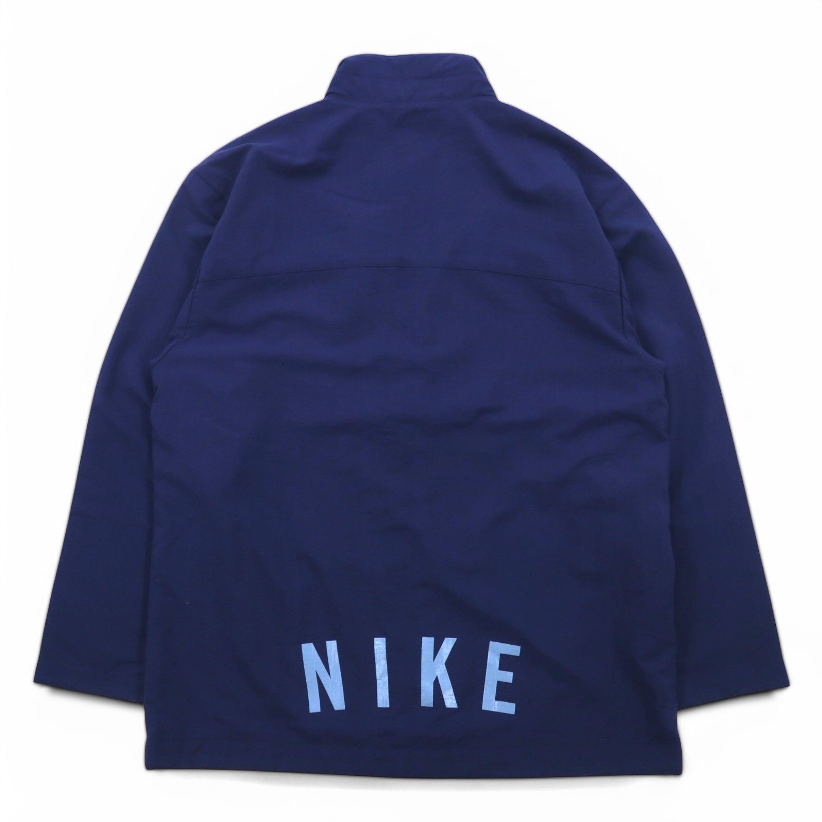 NIKE anni '90 Giacca in nylon Giacca da pista Tuta Taglia M Blu navy Etichetta nera Nuovo con etichette