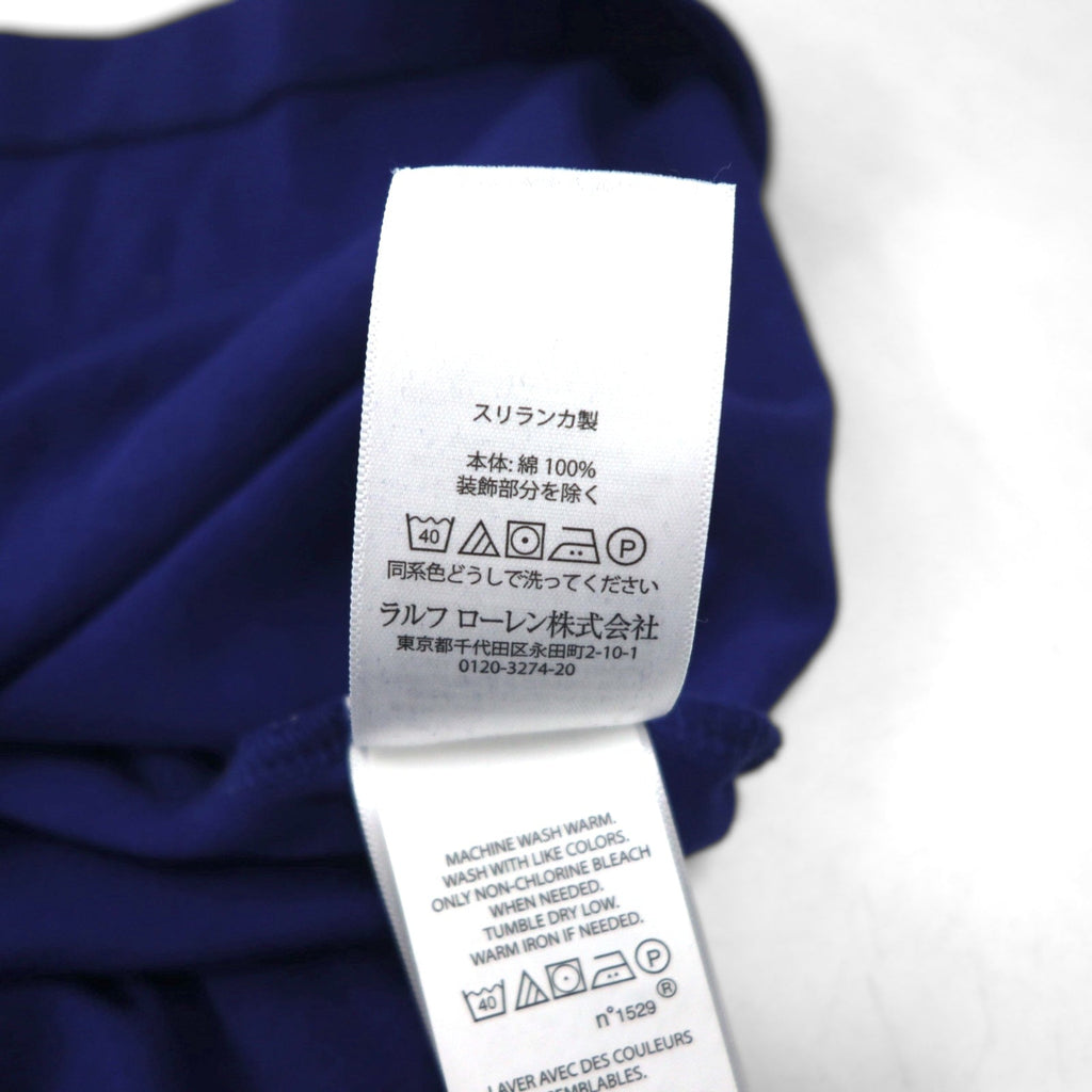 POLO RALPH LAUREN Custom Slim Fit Polo XL Navy Cotone Piccolo Cavallino Ricamato