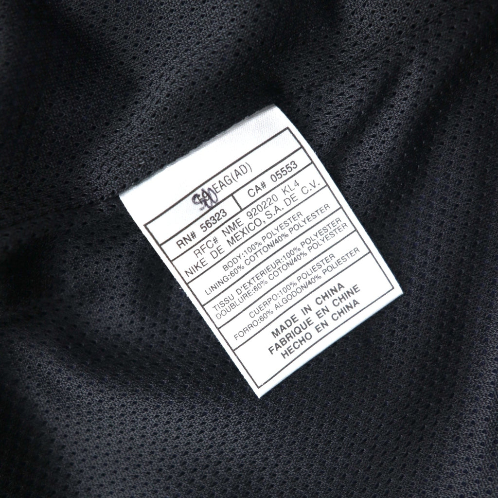 NIKE anni '90 Giacca in nylon Giacca da pista Tuta Taglia M Blu navy Etichetta nera Nuovo con etichette