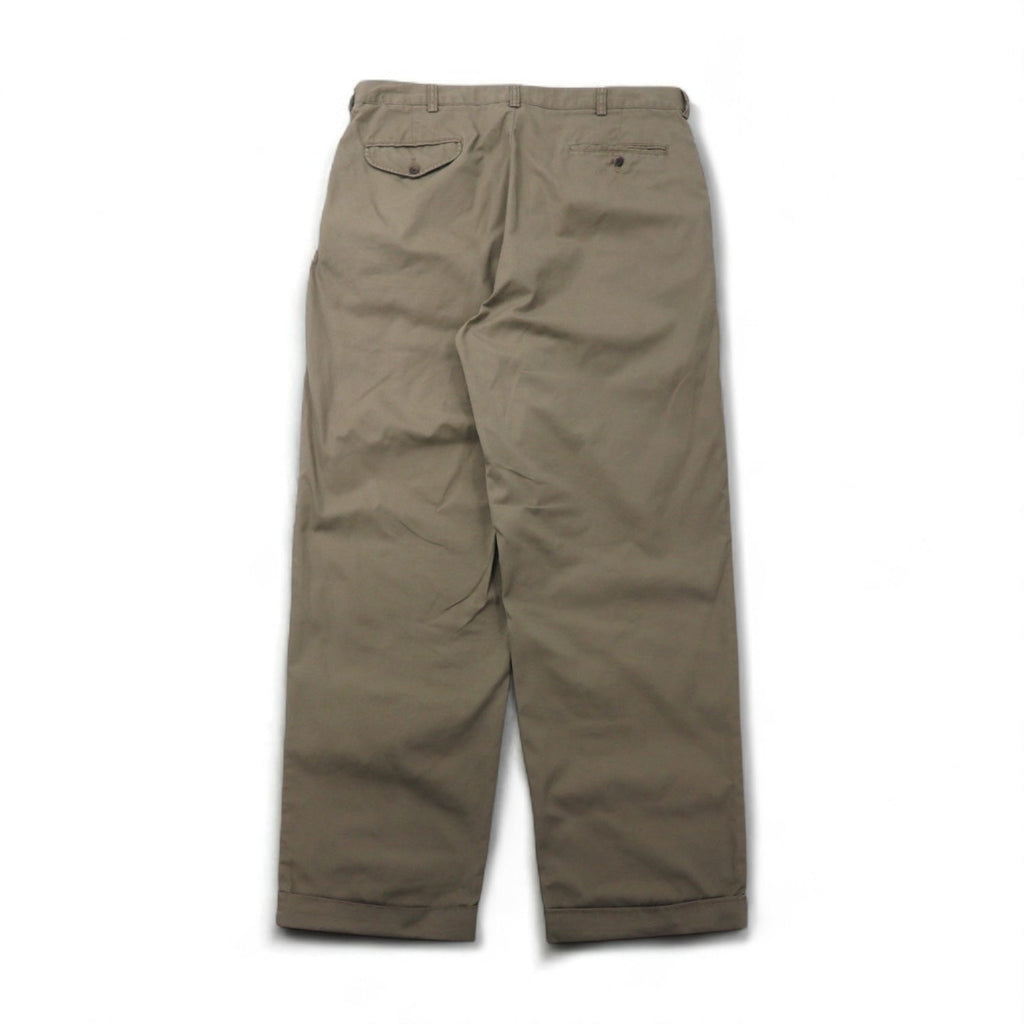 Polo by Ralph Lauren anni '90 Polo Chino HAMMOND PANT Pantaloni chino ampi a due pinces L Beige Cotone