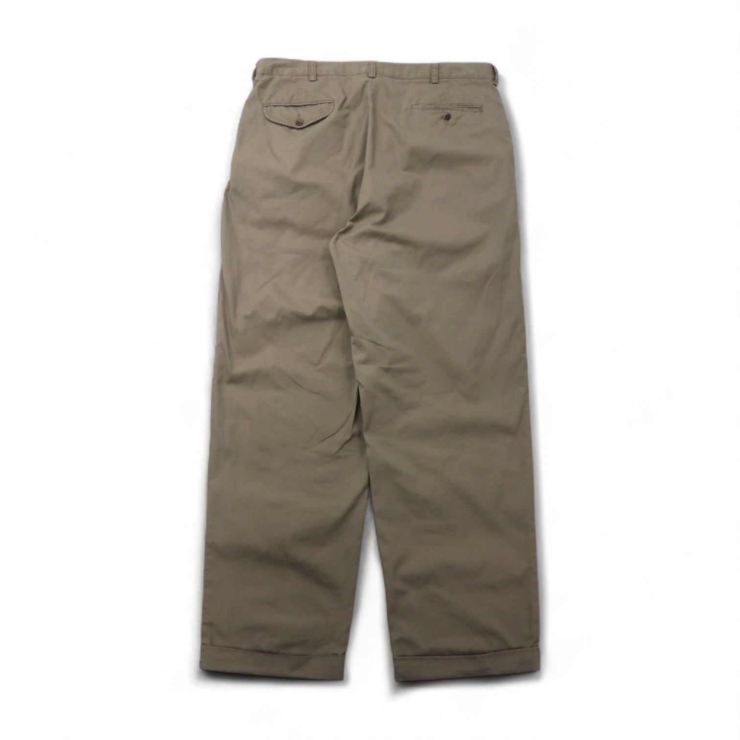 Polo by Ralph Lauren anni '90 Polo Chino HAMMOND PANT Pantaloni chino ampi a due pinces L Beige Cotone
