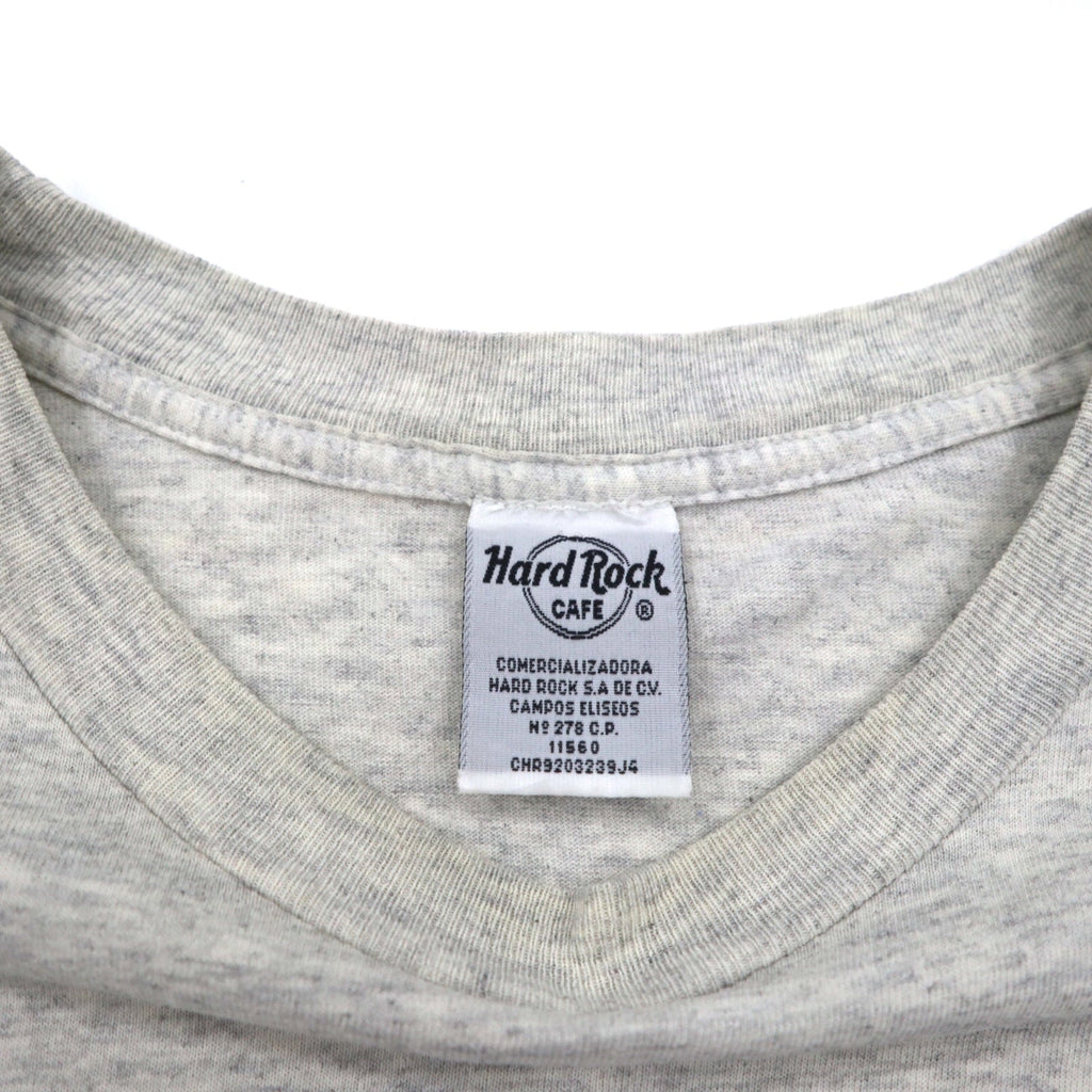Hard Rock CAFE プリント Tシャツ XL グレー コットン SAVE THE PLANET ACAPULCO メキシコ製