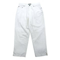 LAUREN JEANS Co. RALPH LAUREN jeans ampi a gamba affusolata anni '90, taglia M, bianchi, in cotone