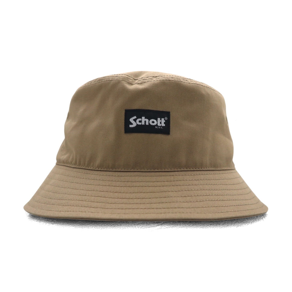 Schott N.Y.C. Basic Bucket Hat FREE Beige Logo Ricamato SC038