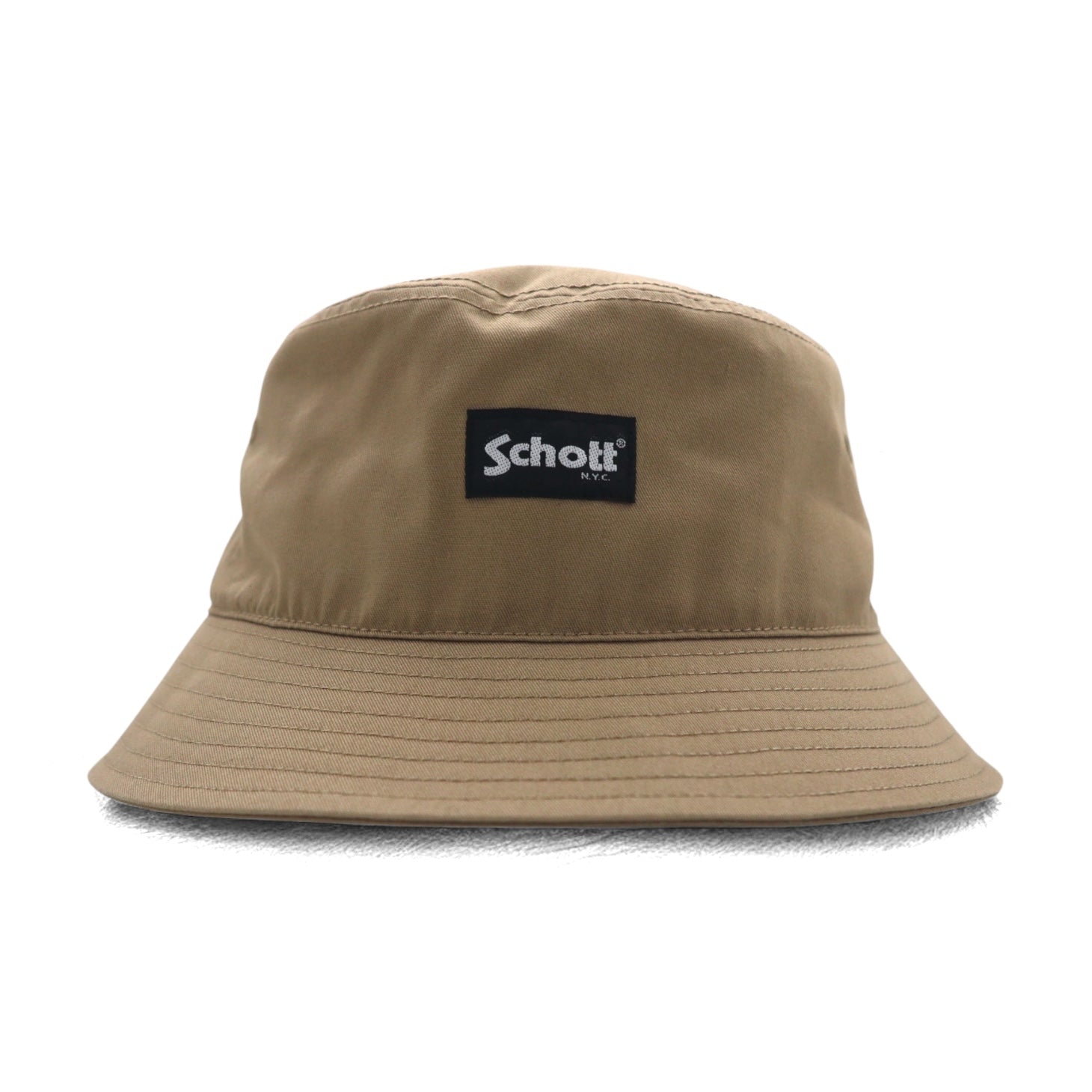 Schott N.Y.C. Basic Bucket Hat FREE Beige Logo Ricamato SC038