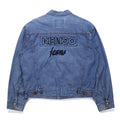 KENZO jeans 90年代 葛飾北斎タグ デニムジャケット Gジャン L ブルー コットン バックロゴ刺繍