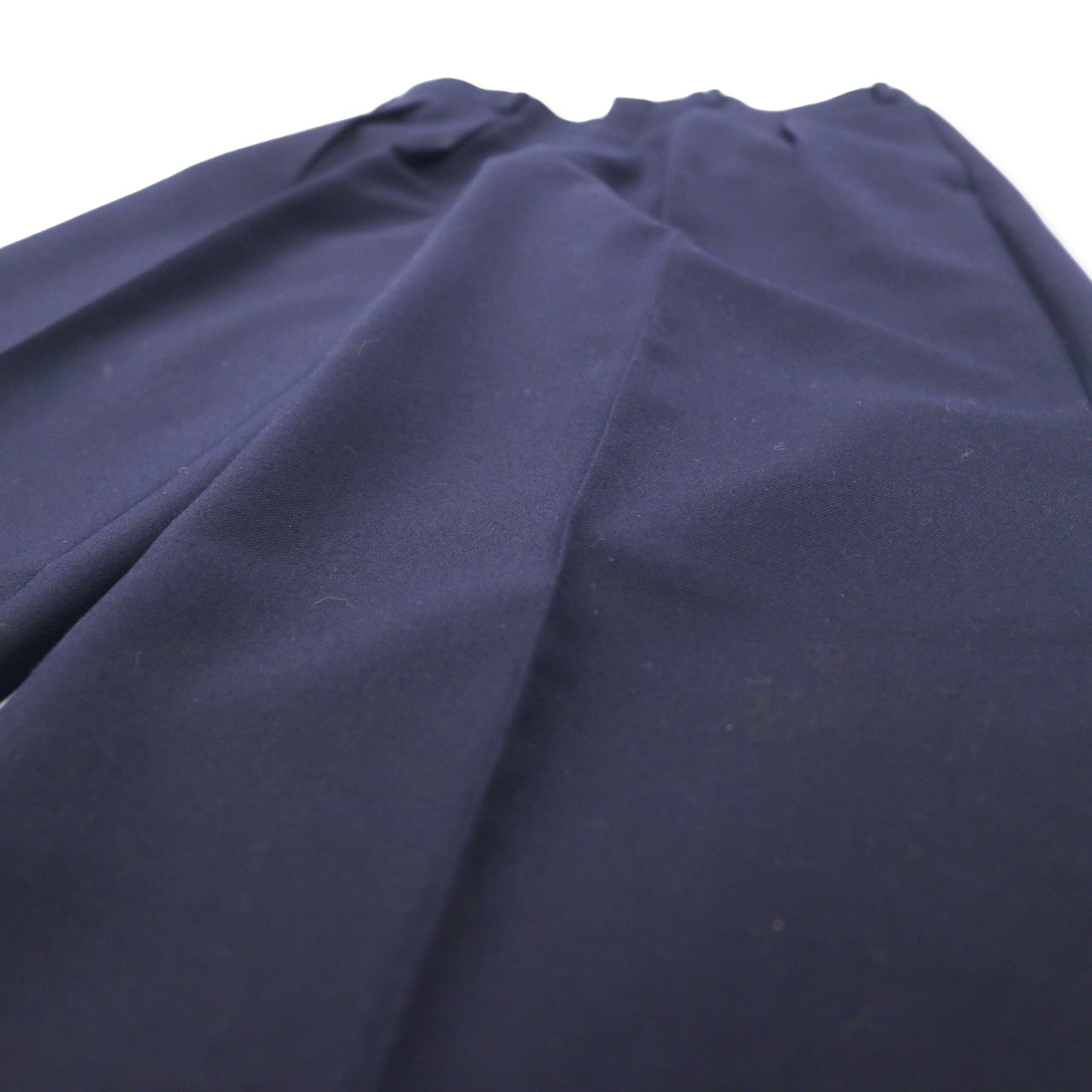 Pantalone ampio con pinces in gabardine old Burberrys, taglia 88, blu navy, lana, made in Japan