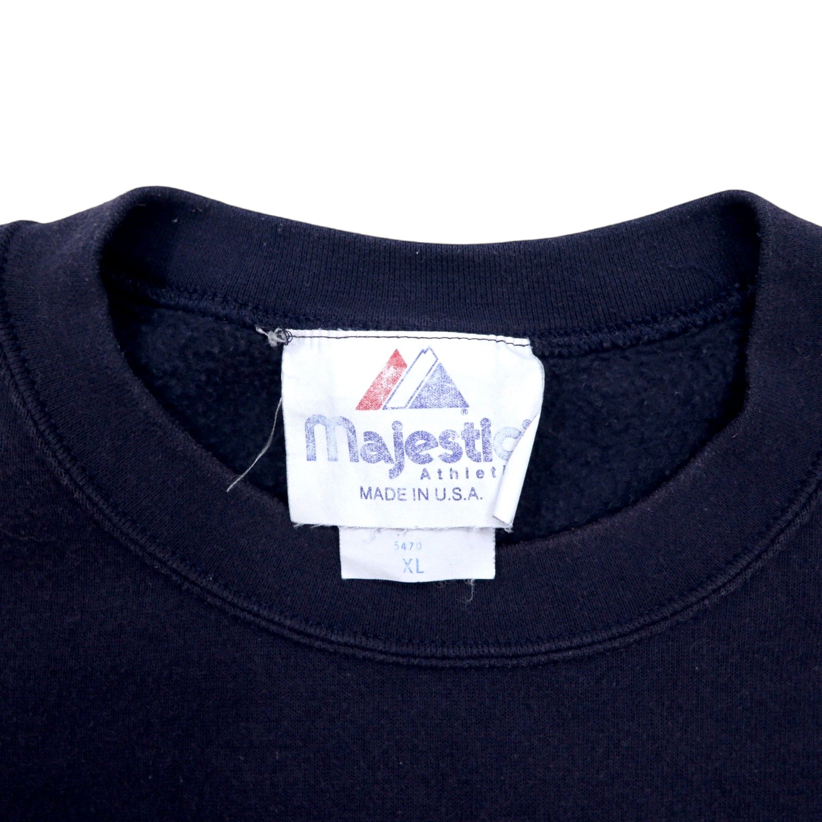 majestic Prodotto negli USA anni '90 NFL Felpa ricamata XL Blu navy Cotone TENNESSEE TITANS