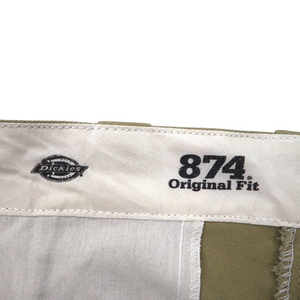 Dickies 874 Original Fit Work Pants Chino Pantaloni L Beige Poliestere Cotone