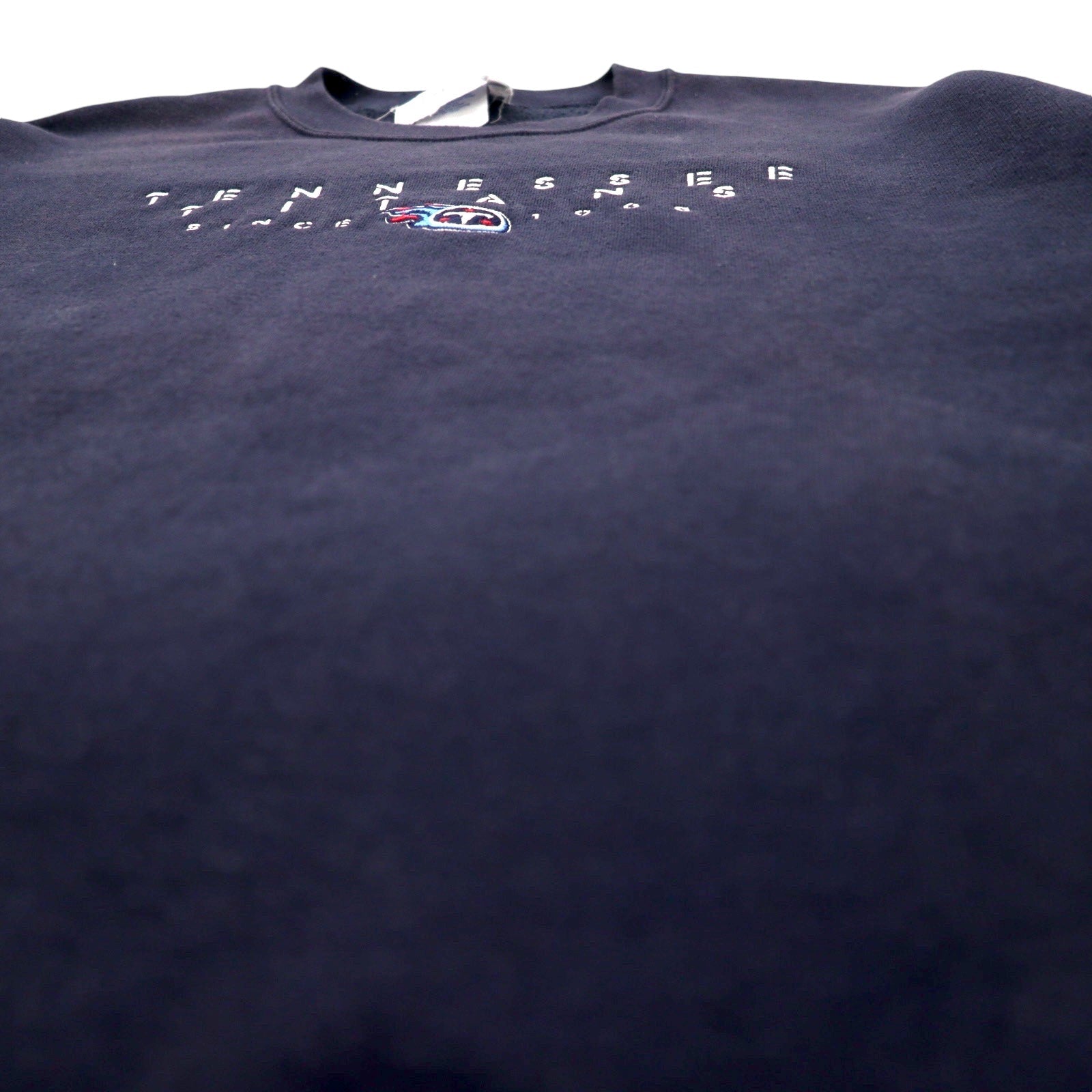 majestic Prodotto negli USA anni '90 NFL Felpa ricamata XL Blu navy Cotone TENNESSEE TITANS