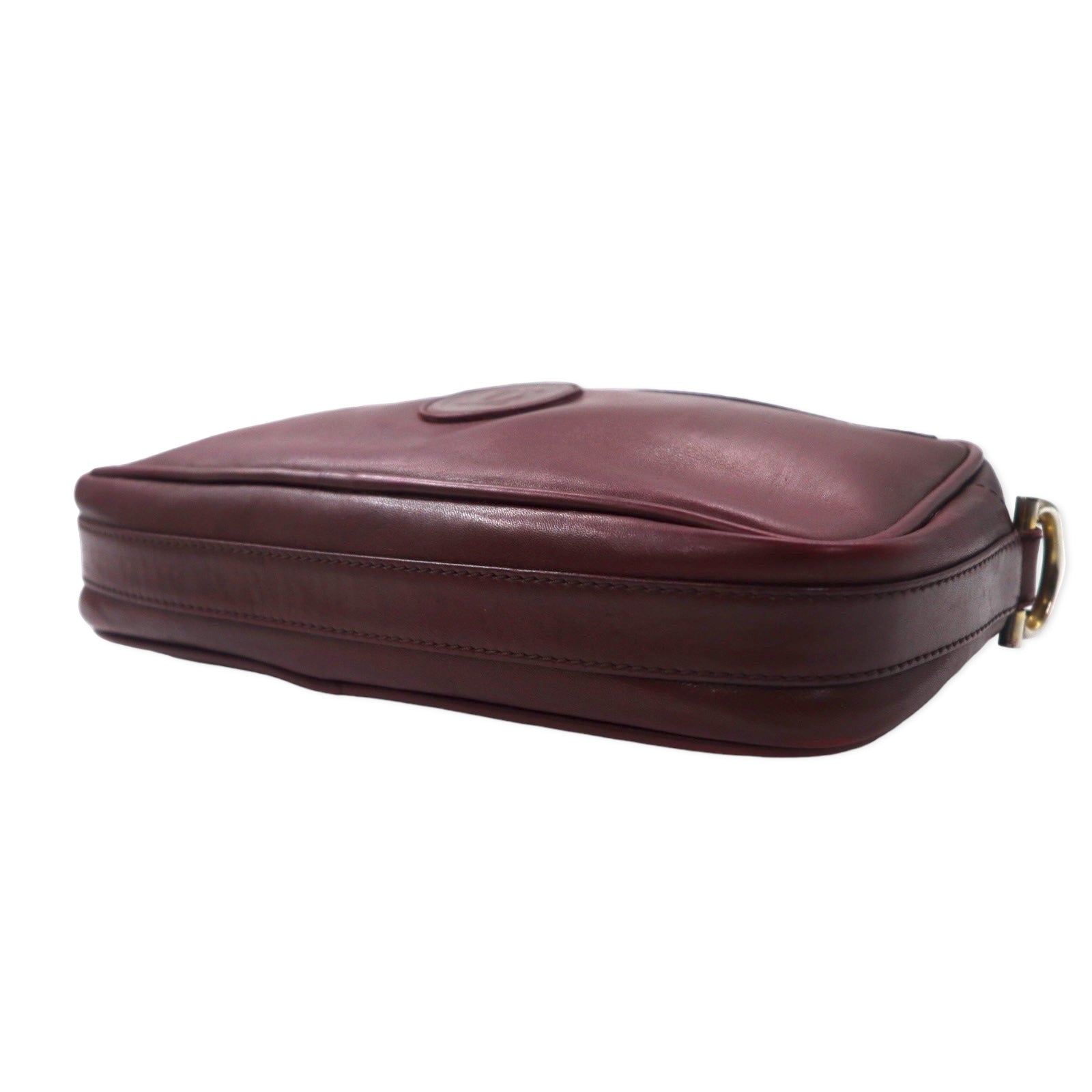 Cartier borsa a tracolla Old Must Line in pelle bordeaux