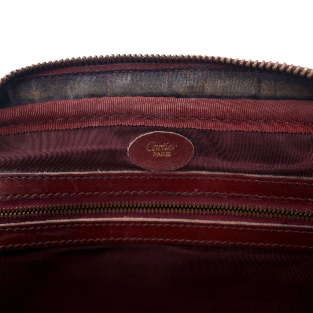 Cartier borsa a tracolla Old Must Line in pelle bordeaux