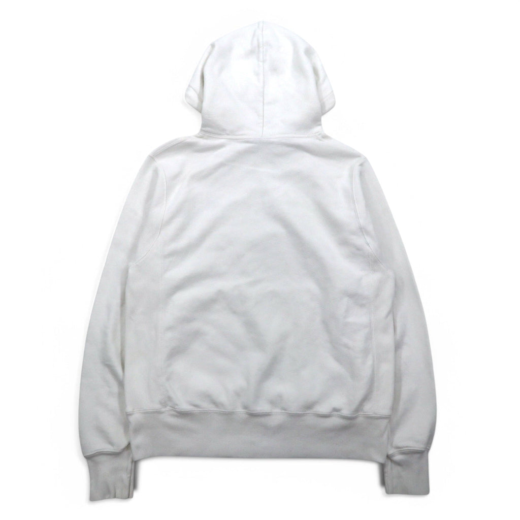 Champion リバースウィーブ REVERSE WEAVE プルオーバー パーカー L ホワイト 青単タグ 復刻 ホンジュラス製