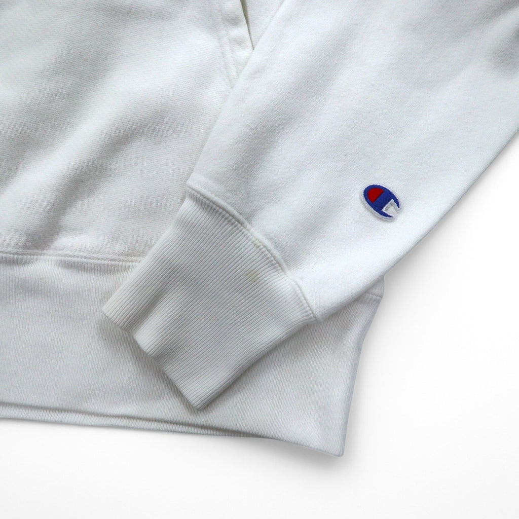 Champion リバースウィーブ REVERSE WEAVE プルオーバー パーカー L ホワイト 青単タグ 復刻 ホンジュラス製