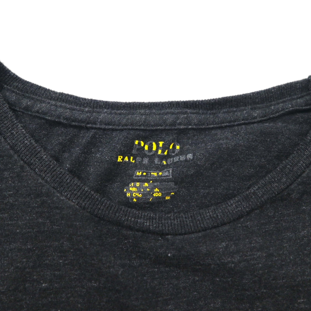 POLO RALPH LAUREN T-shirt con ricamo piccolo pony M grigio cotone