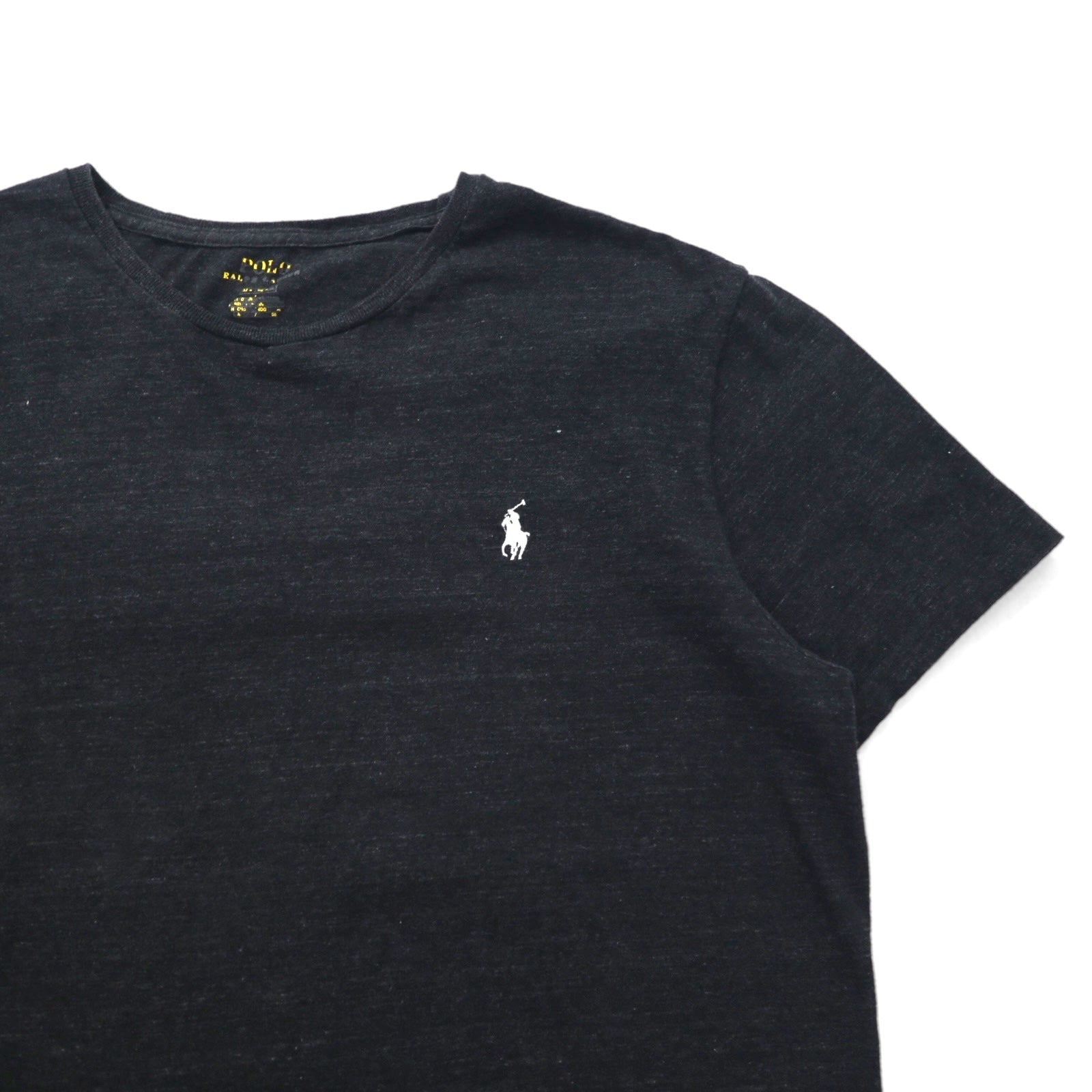 POLO RALPH LAUREN T-shirt con ricamo piccolo pony M grigio cotone