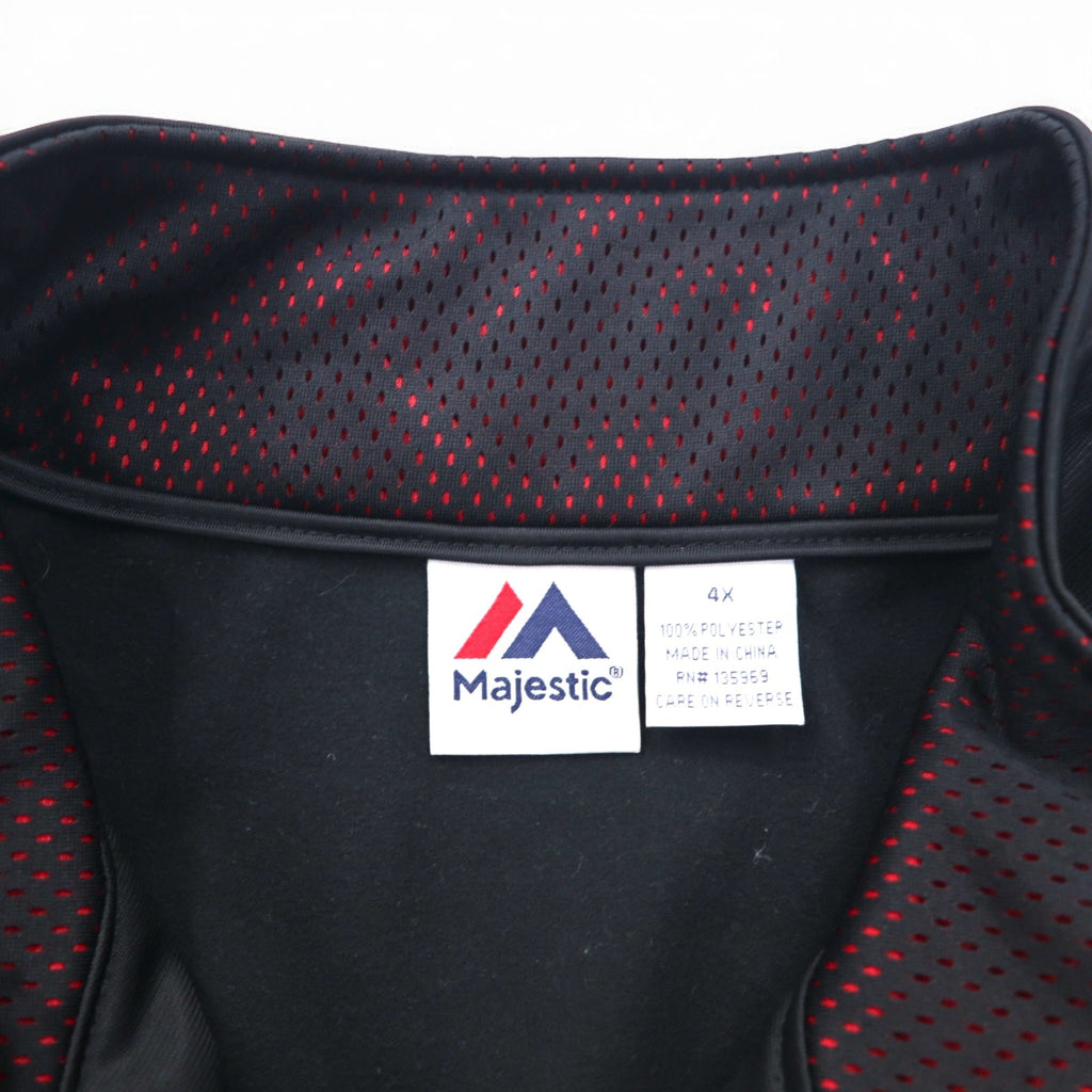 Majestic トラックジャケット ジャージ 4XL ブラック ポリエステル サイドライン NFL PATRIOTS