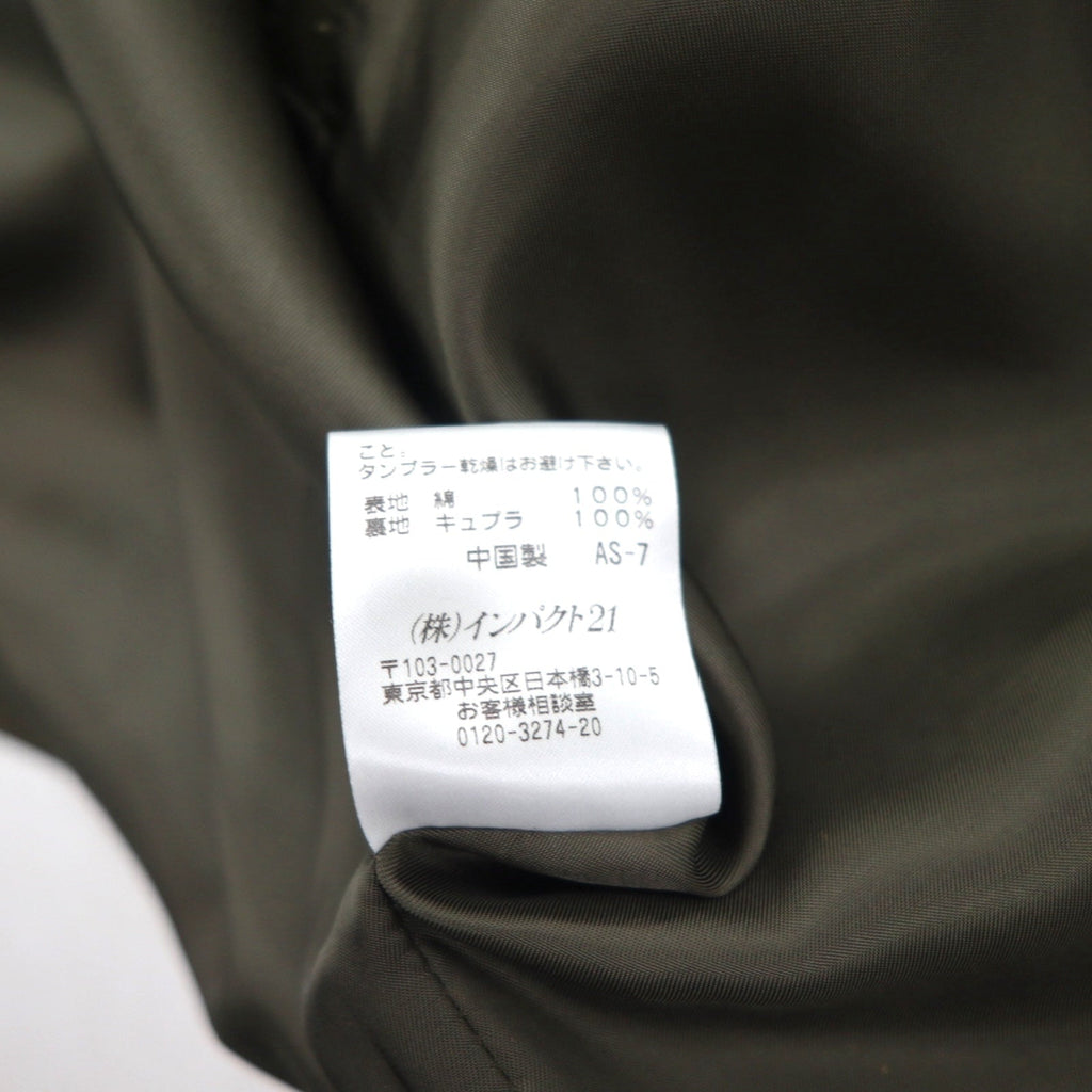 Polo Ralph Lauren 90年代 スウィングトップ ハリントンジャケット M オリーブ 比翼 サテン裏地
