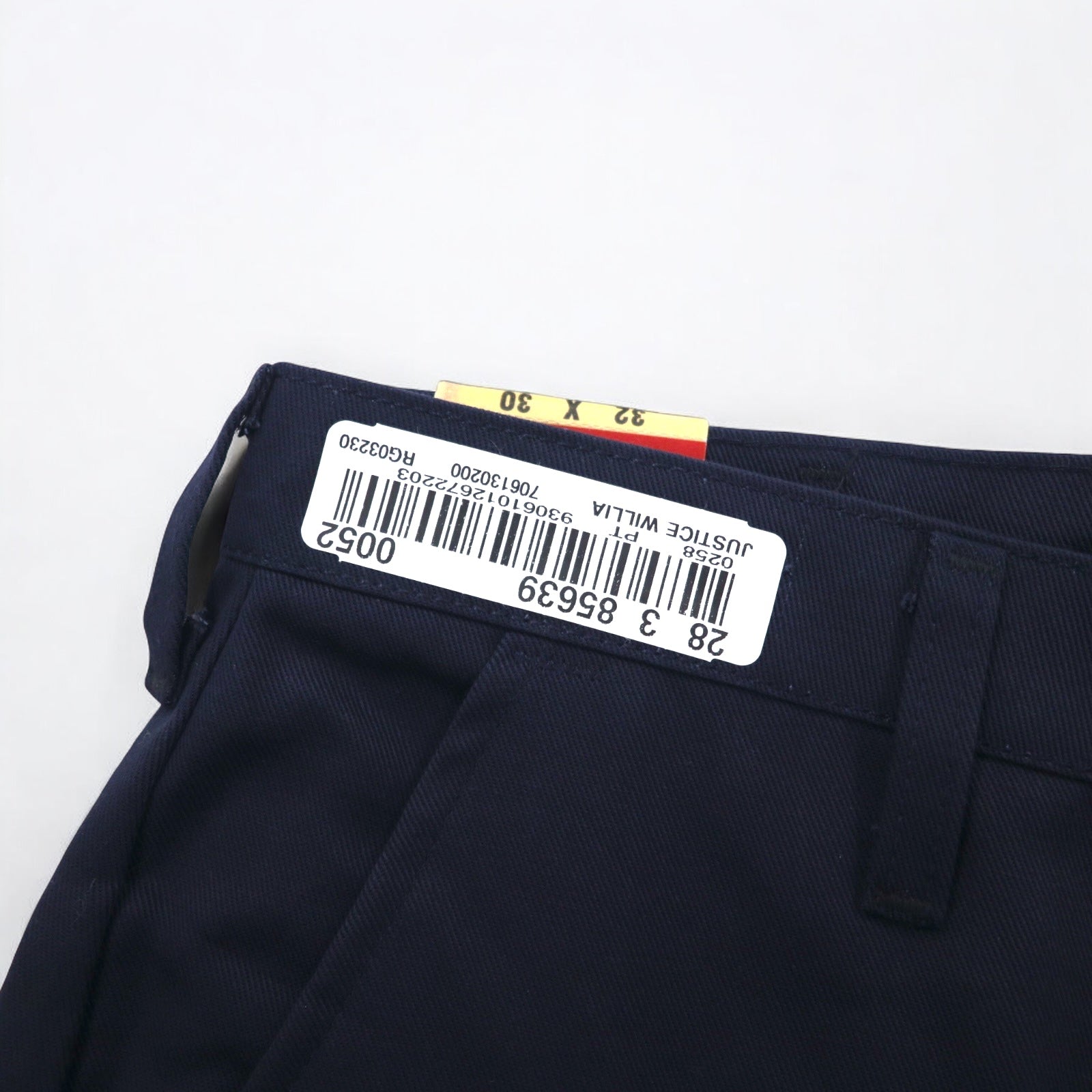 RED KAP Pantaloni cargo da lavoro chino 32 Blu navy Cotone PC76NV0 Fabbricati in Messico Nuovi