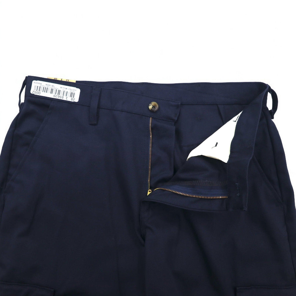 RED KAP Pantaloni cargo da lavoro chino 32 Blu navy Cotone PC76NV0 Fabbricati in Messico Nuovi