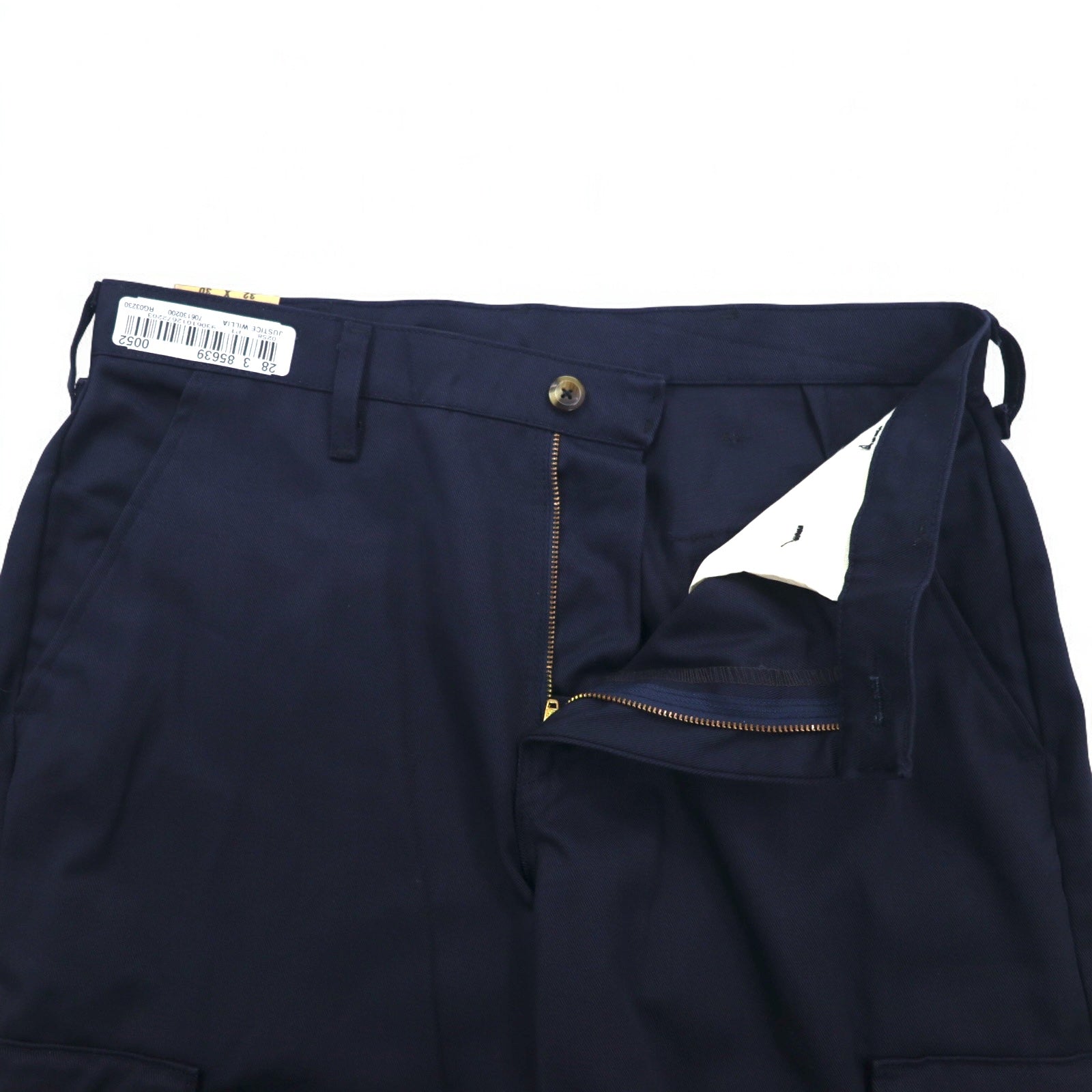 RED KAP Pantaloni cargo da lavoro chino 32 Blu navy Cotone PC76NV0 Fabbricati in Messico Nuovi