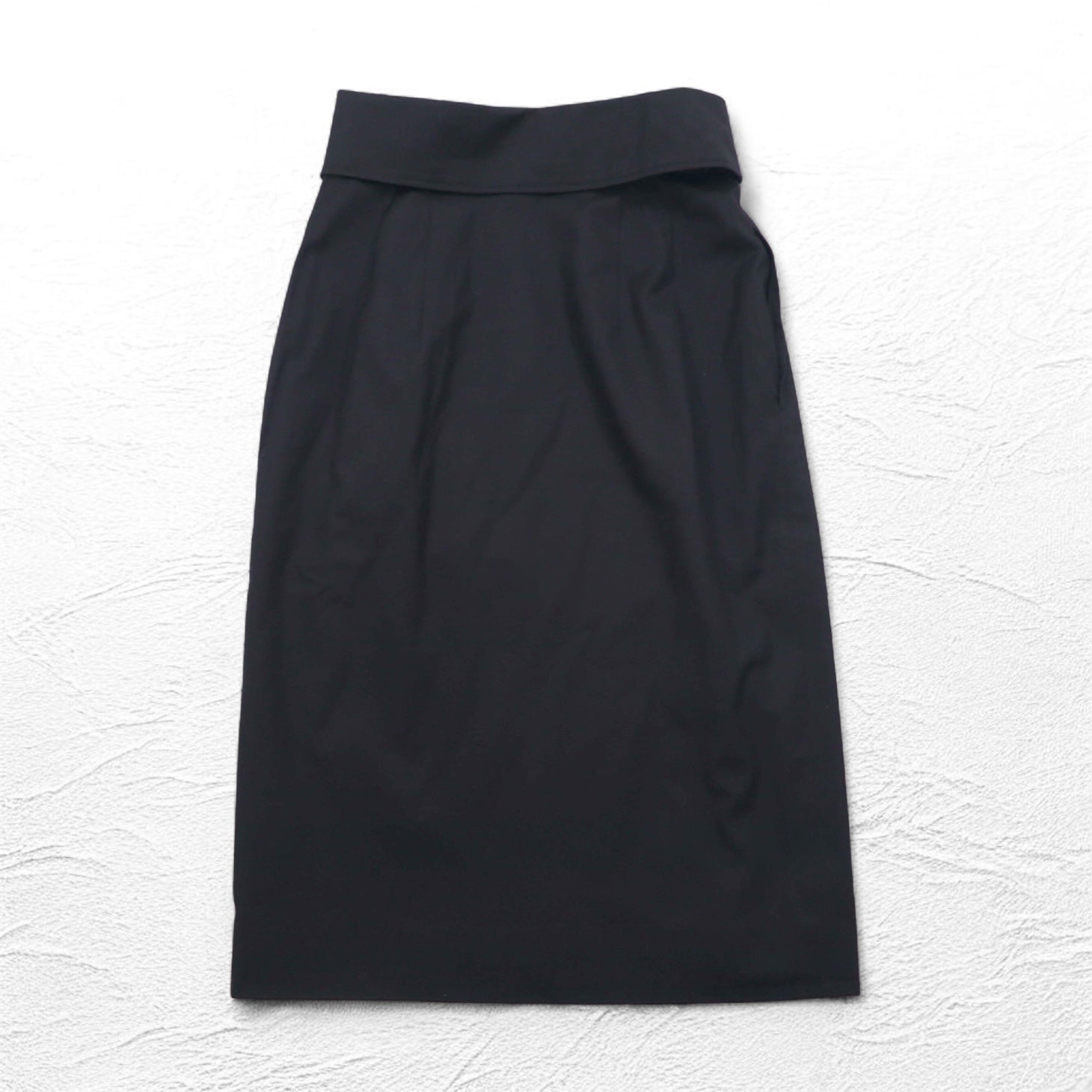 Christian Dior Gonna a portafoglio a vita alta M Nera Cotone Asimmetrica 252CKP12