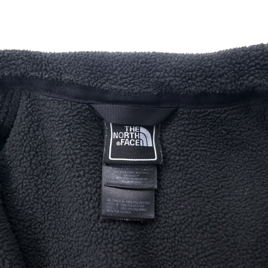 THE NORTH FACE Giacca in pile full zip M Nero Poliestere Logo ricamato a punto singolo