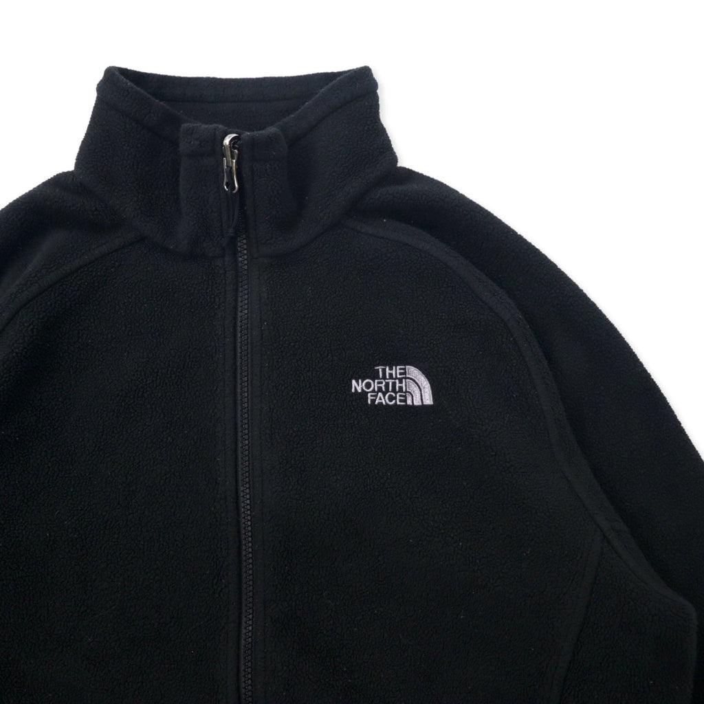 THE NORTH FACE Giacca in pile full zip M Nero Poliestere Logo ricamato a punto singolo