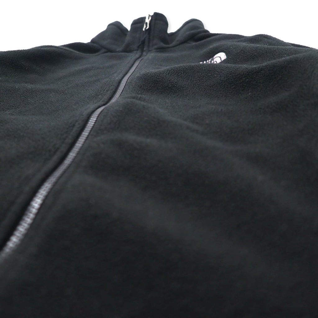 THE NORTH FACE Giacca in pile full zip M Nero Poliestere Logo ricamato a punto singolo
