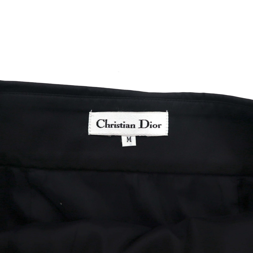 Christian Dior Gonna a portafoglio a vita alta M Nera Cotone Asimmetrica 252CKP12