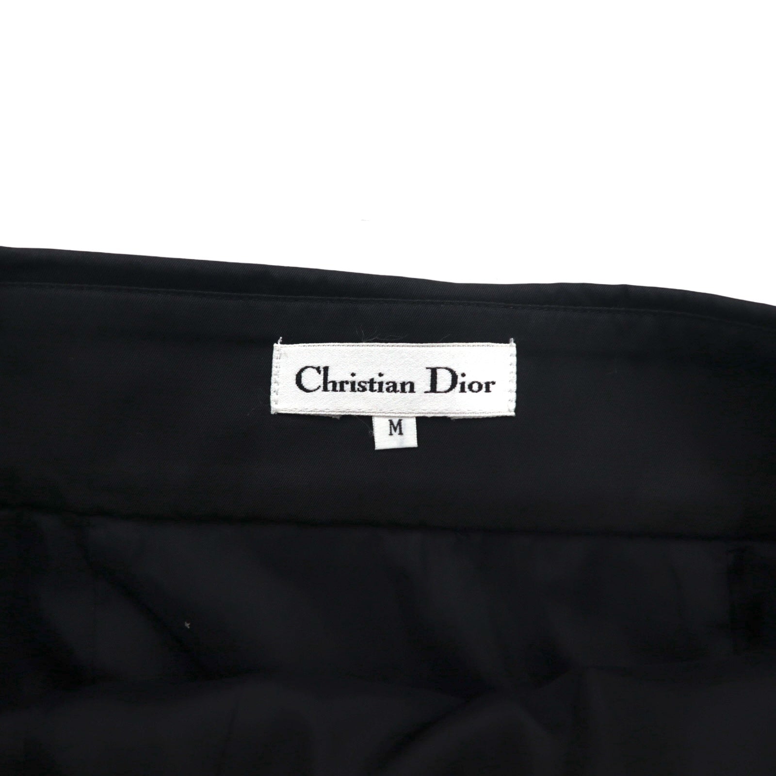 Christian Dior Gonna a portafoglio a vita alta M Nera Cotone Asimmetrica 252CKP12