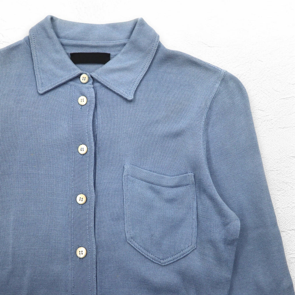 PRADA Cardigan in maglia con bottoni M Blu Cotone Made in Italy
