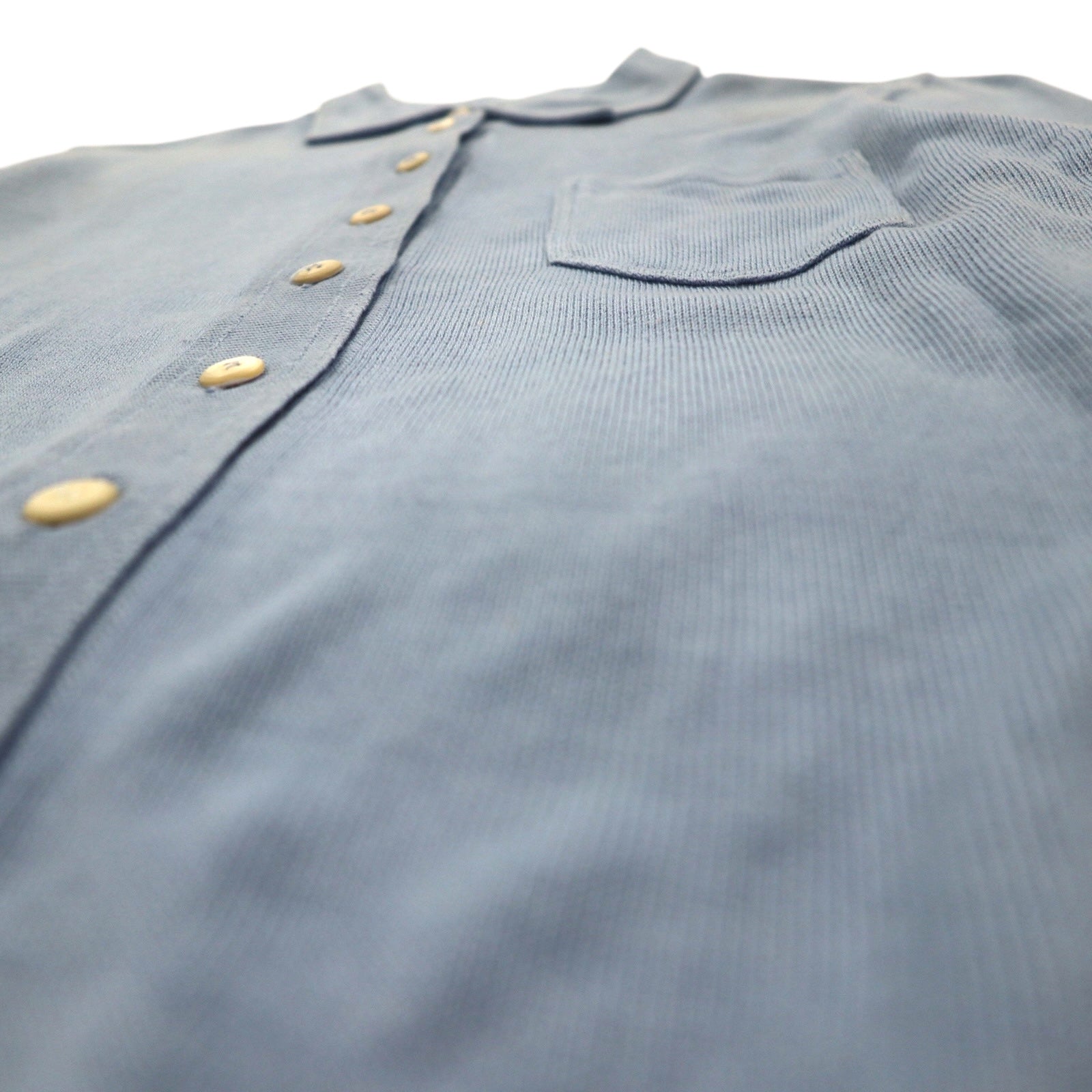 PRADA Cardigan in maglia con bottoni M Blu Cotone Made in Italy