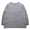 Carhartt T-shirt a maniche lunghe con taschino, vestibilità ampia, 3XL, grigio, LOOSE FIT HEAVYWEIGHT LONG-SLEEVE POCKET T-SHIRT K126