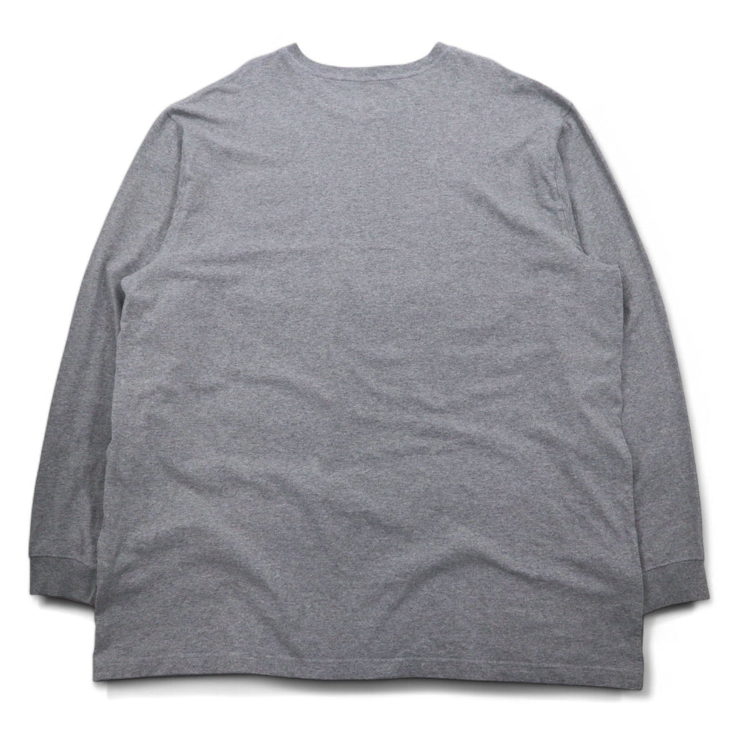Carhartt T-shirt a maniche lunghe con taschino, vestibilità ampia, 3XL, grigio, LOOSE FIT HEAVYWEIGHT LONG-SLEEVE POCKET T-SHIRT K126