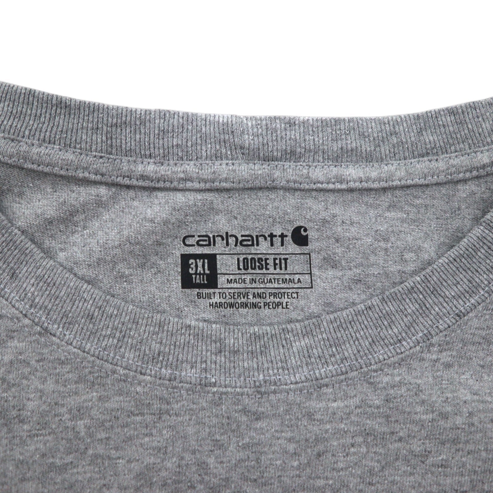 Carhartt T-shirt a maniche lunghe con taschino, vestibilità ampia, 3XL, grigio, LOOSE FIT HEAVYWEIGHT LONG-SLEEVE POCKET T-SHIRT K126