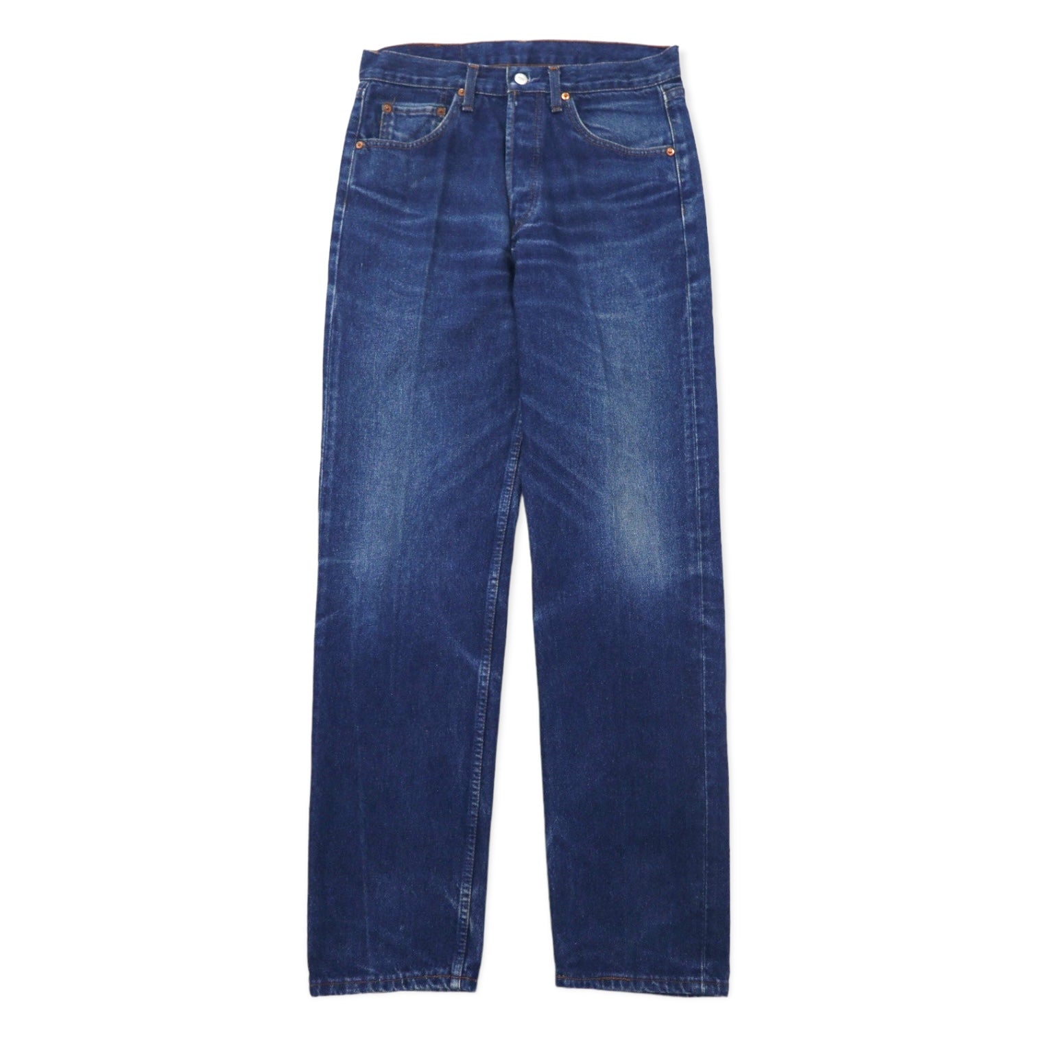 Levi's Made in USA, anni '90, jeans 34, blu, cotone, chiusura a bottoni, bottone retro 521, 501-0115