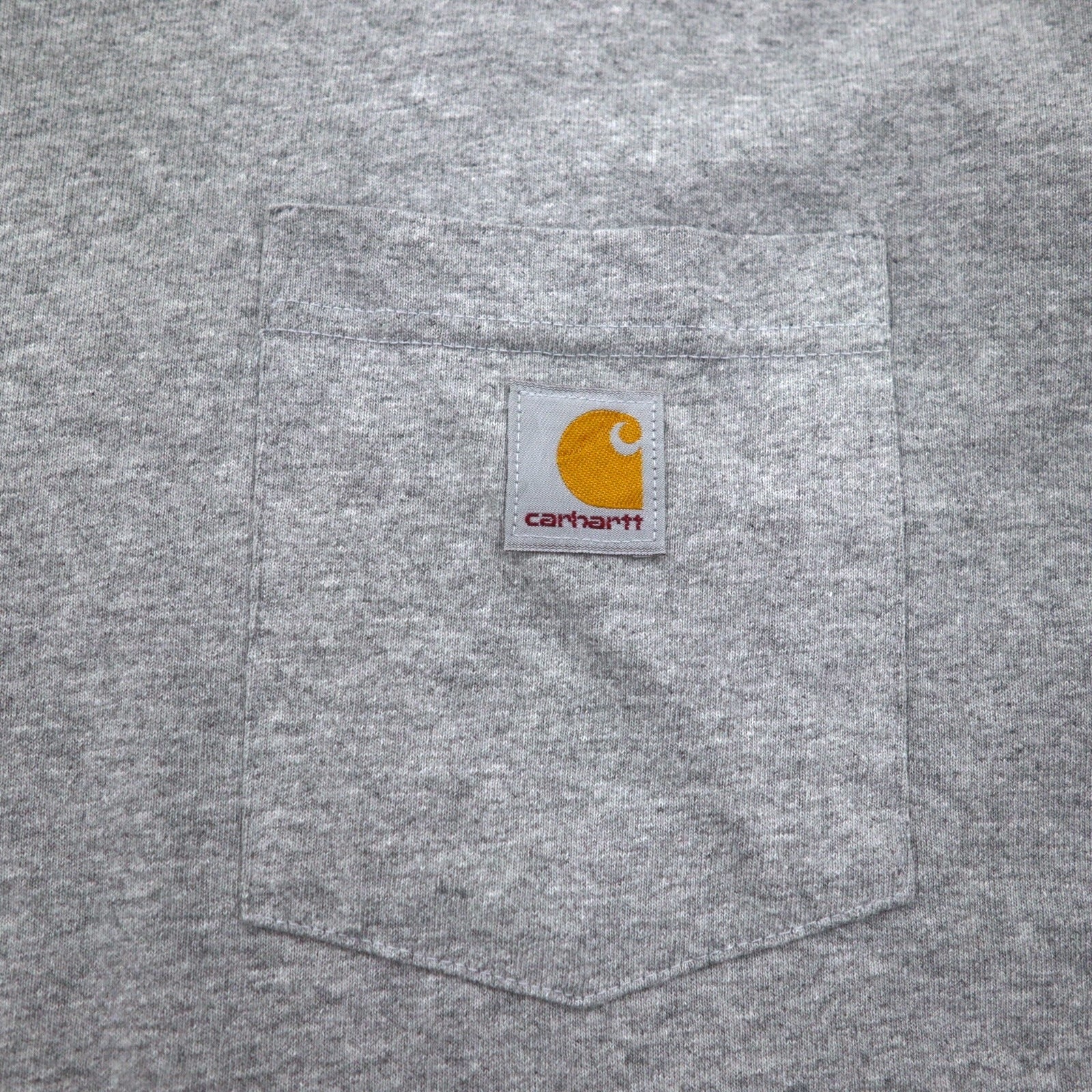 Carhartt T-shirt a maniche lunghe con taschino, vestibilità ampia, 3XL, grigio, LOOSE FIT HEAVYWEIGHT LONG-SLEEVE POCKET T-SHIRT K126