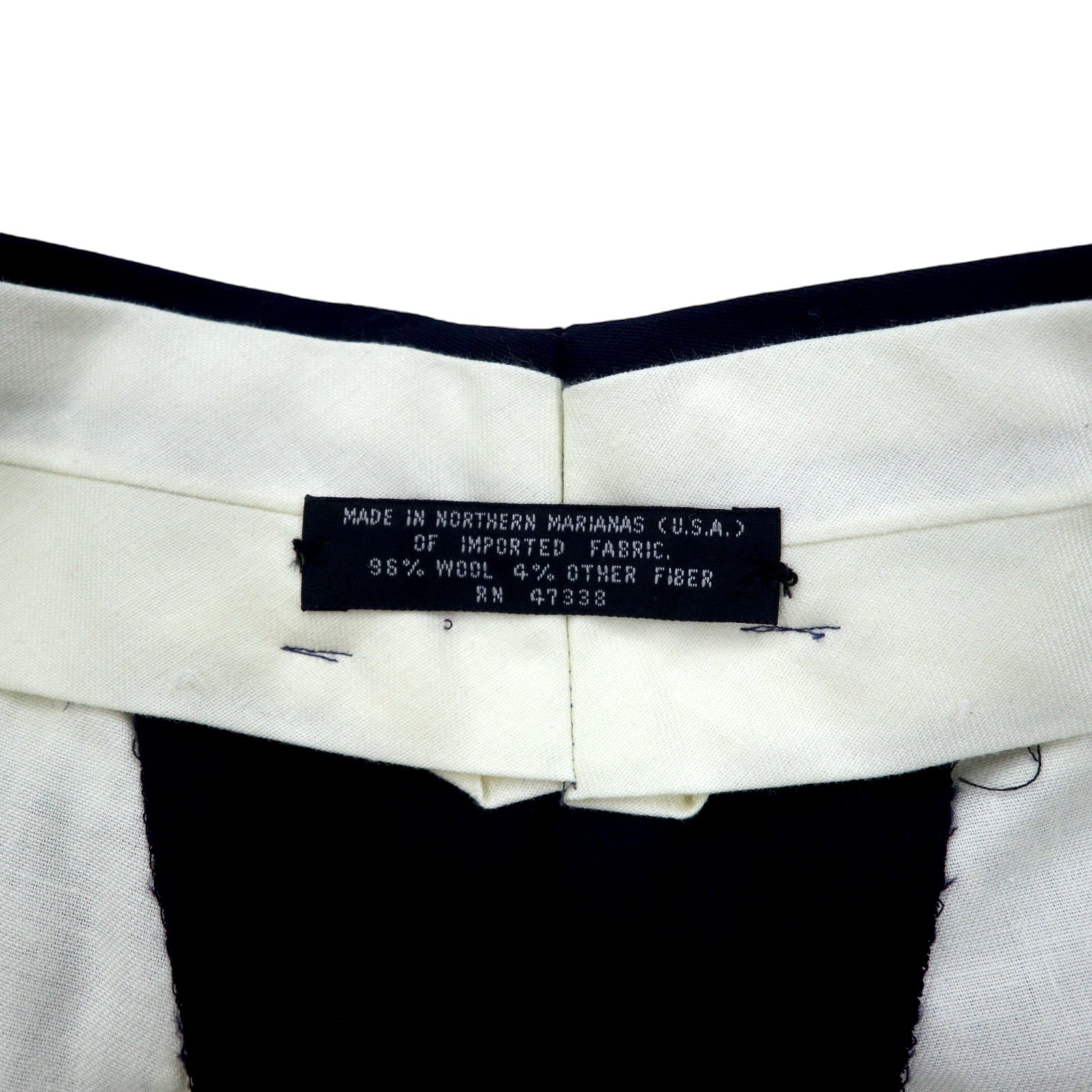 Pantaloni larghi con pieghe GOLDEN FIL, anni '90, made in USA, taglia 35, blu navy, in lana