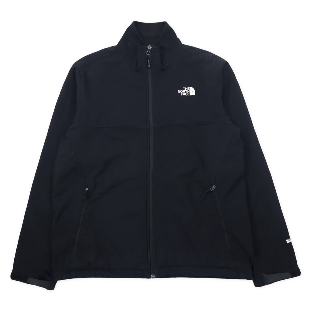 THE NORTH FACE Giacca Softshell Windstopper Taglia L Nera Poliestere Fodera in pile WIND STOPPER Logo ricamato