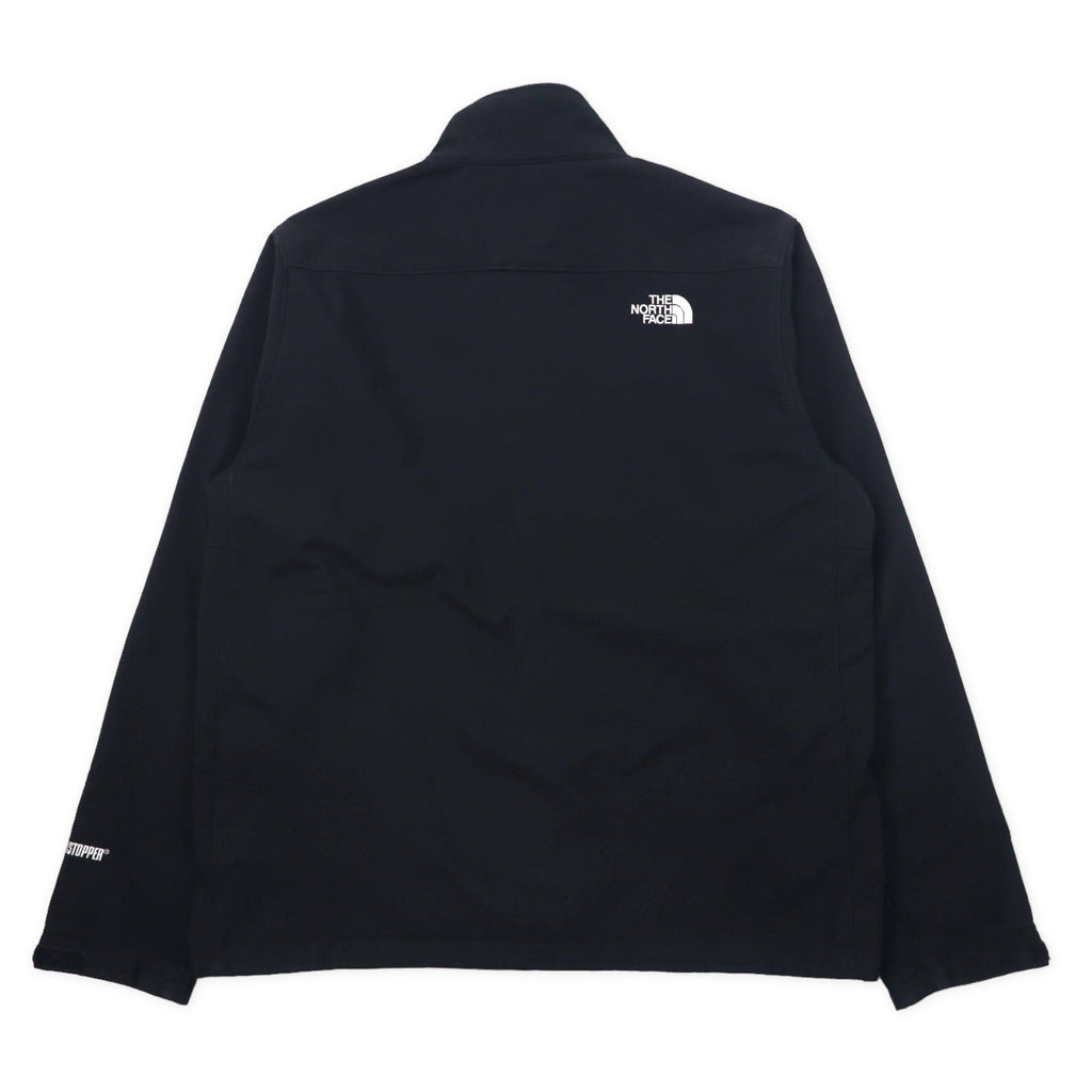 THE NORTH FACE Giacca Softshell Windstopper Taglia L Nera Poliestere Fodera in pile WIND STOPPER Logo ricamato