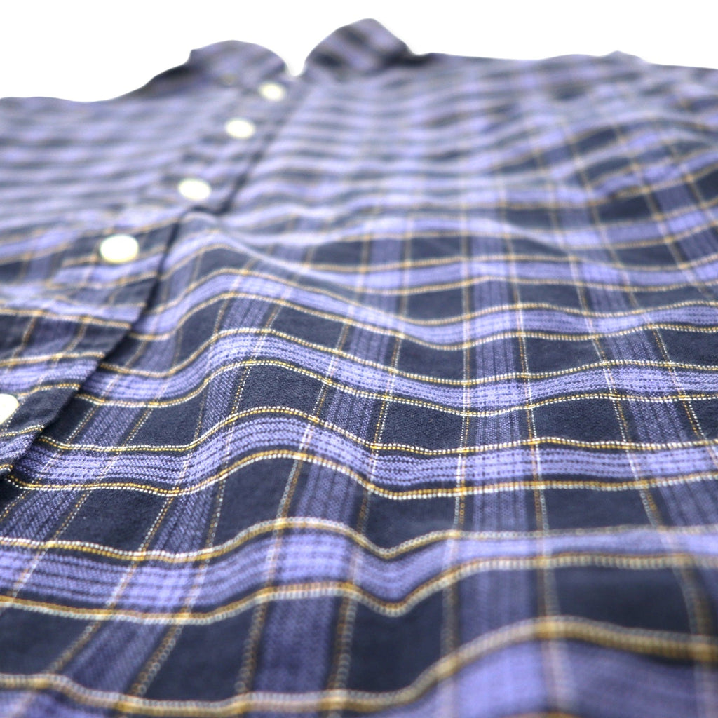Camicia button-down Ralph Lauren M blu navy a quadri in cotone BIG SHIRT con ricamo piccolo pony