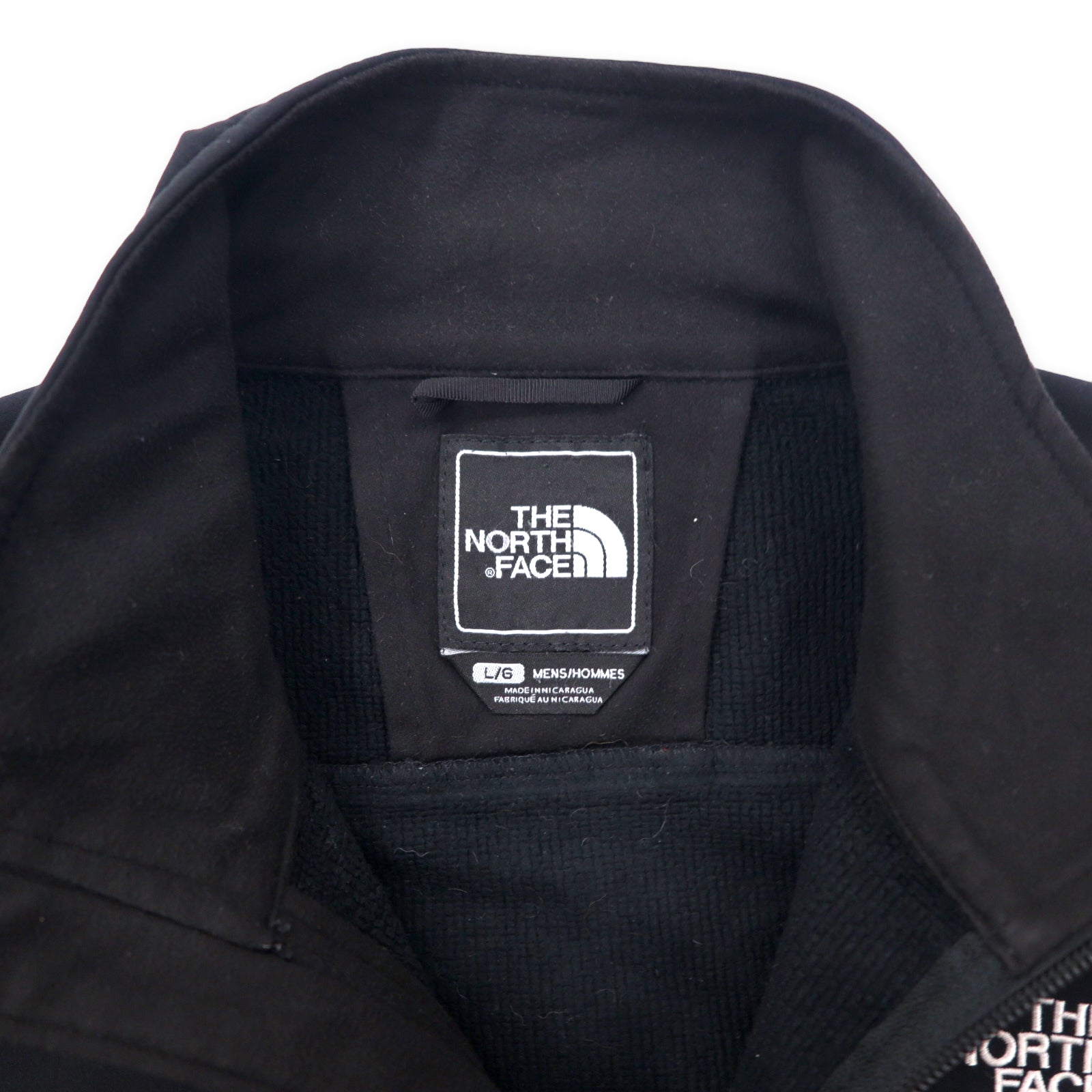 THE NORTH FACE Giacca Softshell Windstopper Taglia L Nera Poliestere Fodera in pile WIND STOPPER Logo ricamato