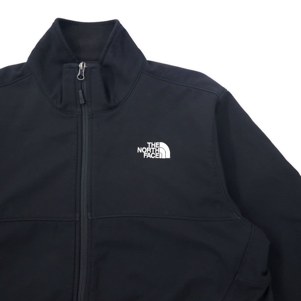 THE NORTH FACE Giacca Softshell Windstopper Taglia L Nera Poliestere Fodera in pile WIND STOPPER Logo ricamato