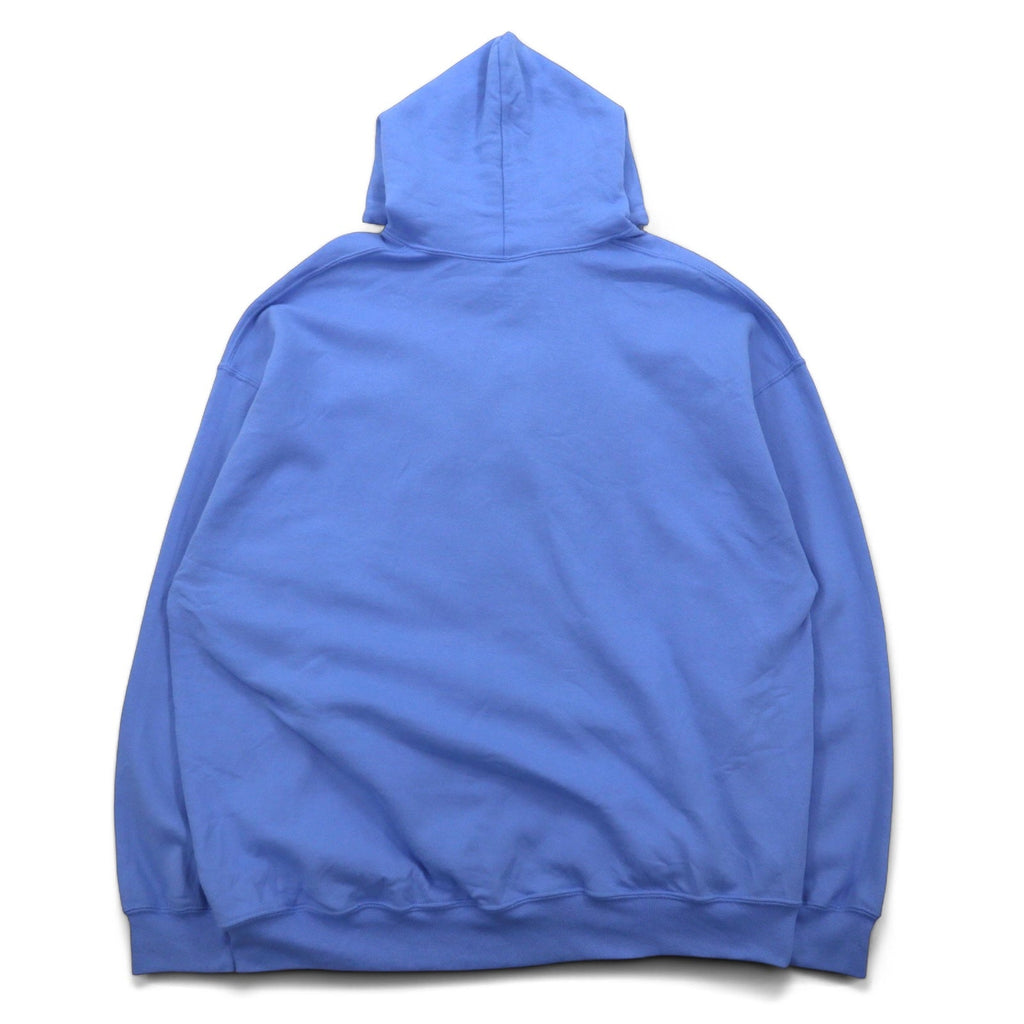 GILDAN Felpa pullover college 2XL blu Dry Blend interno felpato JUGDE logo ad arco Prodotto in Honduras