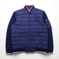 Polo Ralph Lauren パフォーマンス キルティング ダウンジャケット M ネイビー ナイロン切替 リブライン